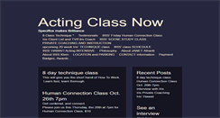Desktop Screenshot of actingclassnow.com