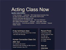 Tablet Screenshot of actingclassnow.com